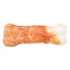 DentaFun buvolí kosti bílé s kuřecím masem 11 cm, 2×60 g