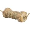 Rolka s mořskou trávou – hračka pro hlodavce, dřevo, 5 x 18 cm