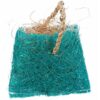 Taštička s kokosovým vláknem – hračka pro hlodavce, sisal, 10 x 13 cm, modrá